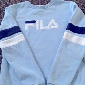 Blue fila crew neck